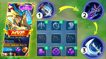 ZILONG NEW BEST BUILD AND EMBLEM SET 2022 | OVERPOWERED IN LATE GAME | ZILONG GAMEPLAY - MLBB