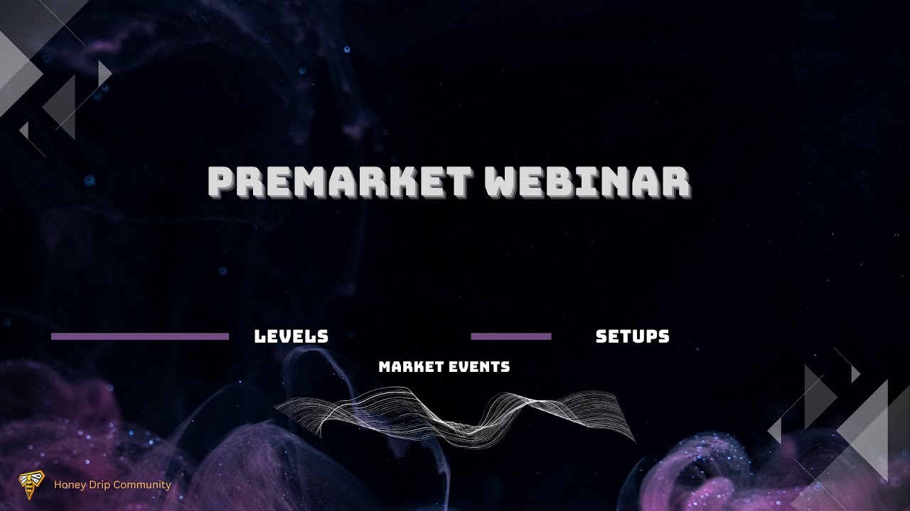🔴 Premarket Webinar | Where is the Higher Low!? Market Rip! Fintech ...