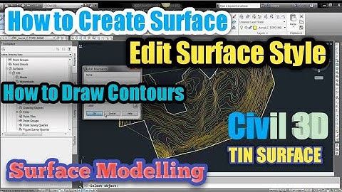 how to Creat || TIN Surface in civil 3D || (Triangulated Irregular Network) Step by Step Complete...