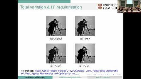 MDL | Prf Carola-Bibiane Schönlieb | Deep Learning Based Regularization for Solving Inverse Problems