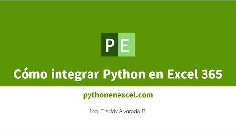 Cómo integrar Python en Excel 365
