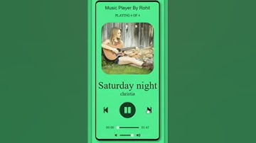 Thumbnail of Music player by Html, Css and JavaScript