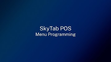 SkyTab 2025: Menu Programming