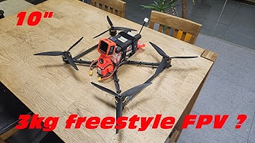 Testflight 10" FPV quad - 3kg, Hero 11, not stabilized