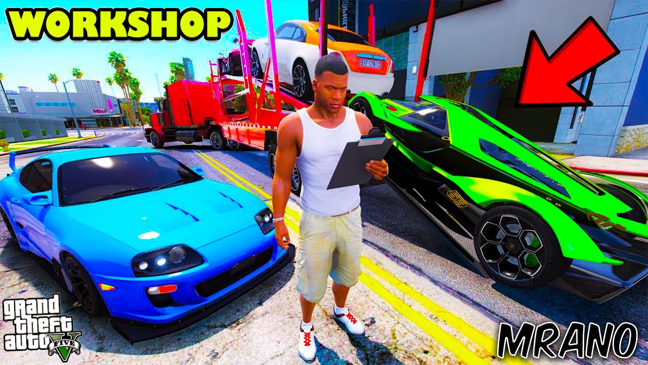 Franklin Bought New Luxury Supercars For His Workshop in GTA 5 | SHINCHAN and DORAEMON