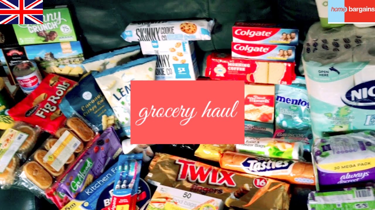 grocery haul from home bargains, Grantham, Lincolnshire, UK