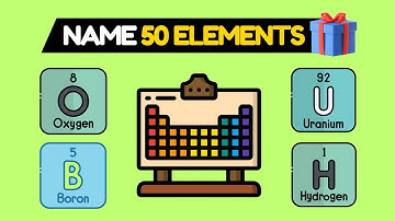 Guess 50 PERIODIC TABLE Elements | Science & General Knowledge Quiz