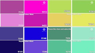 best colour combination with colour code Asian paint colour combination chart (paint chart vlog 1)