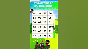 Can You Find 3 Pairs of IDENTICAL Numbers to Win This CHALLENGE?