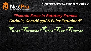 Pseudo Force in Rotating Frames | Coriolis, Centrifugal & Euler Forces Explained in Detail