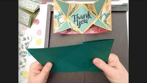 Gate Fold Explosion Card using Forever Greenery paper from Stampin