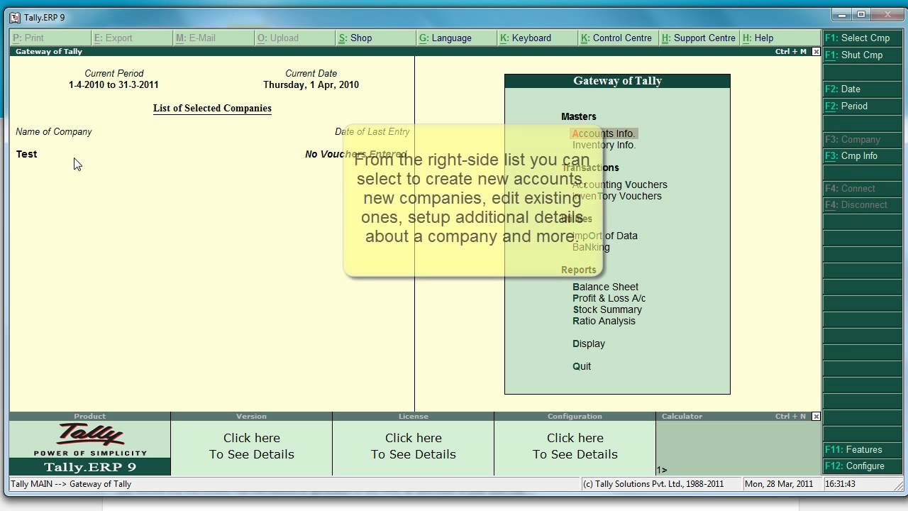 Tally.ERP9, accounting software for your company YouTube