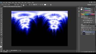 Glowing Twirly Text Effect + Polar Coordinates (Newbie Tutorial) - Photoshop