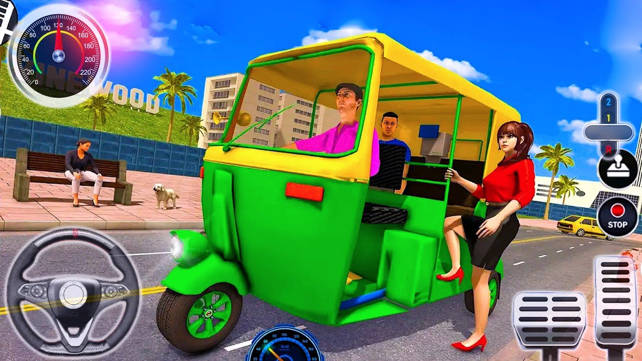 Modern Auto Rickshaw Driver City Simulator - Tuk Tuk Auto Rickshaw Game ...