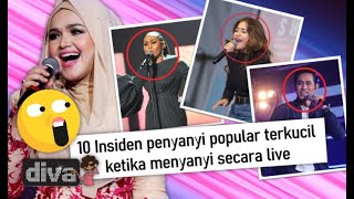 10 Insiden Penyanyi Popular Terkucil Ketika Menyanyi Secara Live