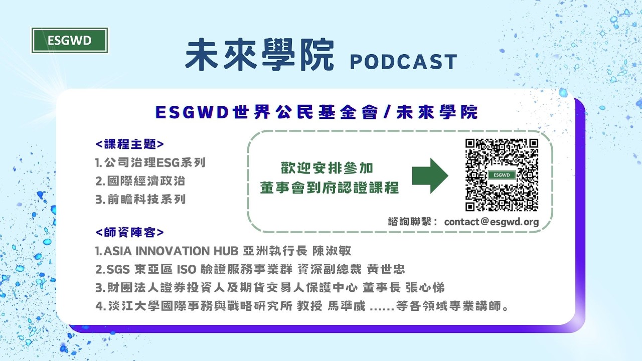 【未來學院 Podcast EP8】競爭法 企業的永續與治理