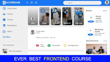 Facebook Clone With HTML & CSS  Best Ever Course To Be Frontend Developer And Get Job