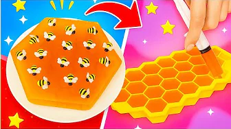 🍯🐝 Diversión con Gelatina para Niños | Pastel, Casita y Mandarinas DIY