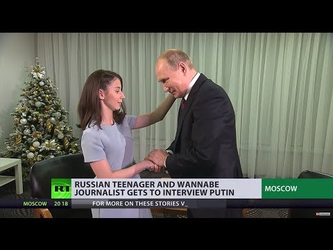 ‘You’re very handsome’: Visually impaired young journalist interviews Putin after big Q&A session