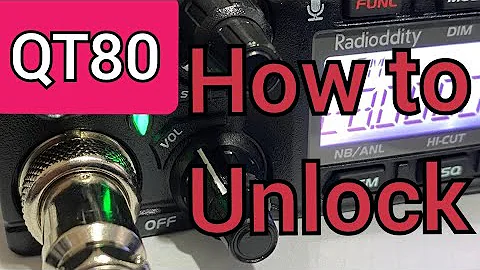 Unlocking the new QT80 from Radioddity