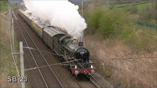 The Cumbrian Mountaineer GWR Clun Castle 7029  a Triumphant Return North 22nd April 2023
