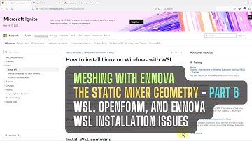 Meshing with Ennova | The static mixer geometry | WSL, OpenFOAM, and Ennova