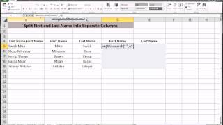 Excel - Nested Text Functions    (lesson #1)