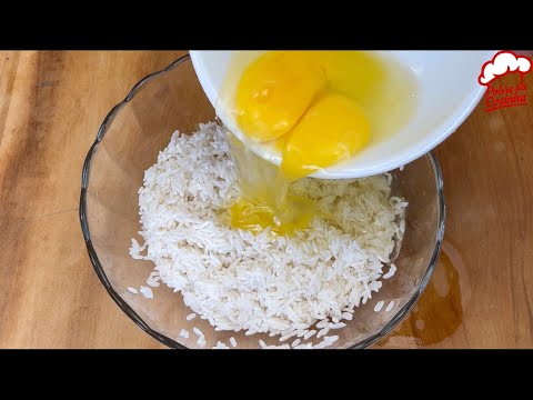 coloque ovos no arroz cru, e você vai querer comer isso toda manhã