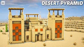 Minecraft : How to Transform Desert Pyramid Into a Base | Multiplayer House