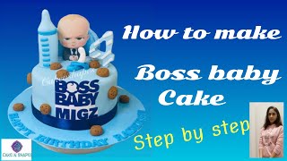 Boss Baby Cake l බොස් බේබි කේක් l sinhala | cakenshapes Episode 42