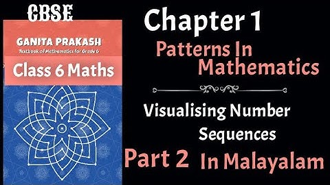 CBSE Class 6 Maths Chapter 1 Patterns In Mathematics Part 2 In Malayalam/ Ganita Prakash