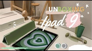 UNBOXING iPad 9th Gen 2021 + accessories | ASMR & Aesthetic 🥑🍎