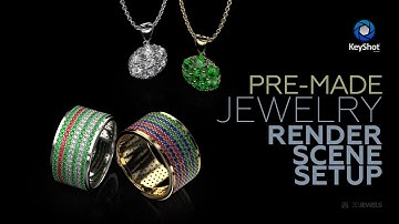 Turntable Sample Video Black Style Scene Setup for KeyShot Jewelry Rendering