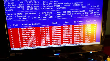 MemTest86 v5.01 FAIL