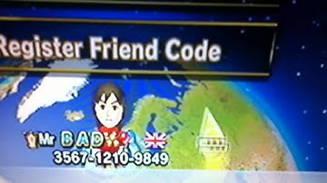 Mario Kart Wii hackers friend code
