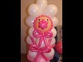 Лялька из шаров на выписку из роддома / Skein of the balls to discharge from hospital