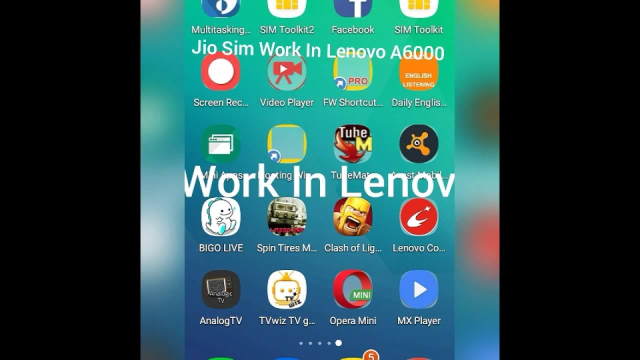 jio-sim-work-in-lenovo-a6000-edited-by-nipin-k-youtube