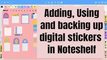 Noteshelf Sticker How To