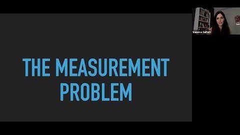 Vanessa Seifert - "The Measurement Problem as a Solution to Chemical Problems"