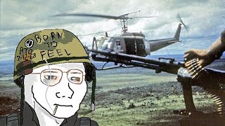 Paranoid but you are a UH-1 Huey door gunner prepping the LZ screenshot 4