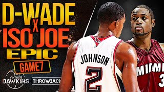Joe Johnson vs Dwyane Wade EPiC Game 7 Duel 🔥🔥 | 2009 ECR1 | Heat vs Hawks | VintageDawkins