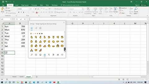 How to Insert Emoji with Shortcut in Excel