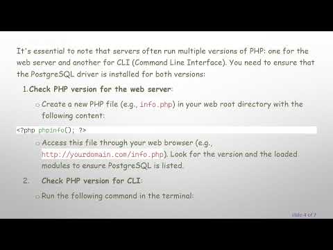 Resolving the could not find driver Error in Laravel with PostgreSQL