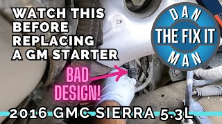 2014 - 2019 GMC Sierra Yukon XL Chevy Silverado Suburban Tahoe GM Trucks 5.3L V8 Starter Replacement