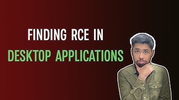 RCE In Desktop Applications! Part-1