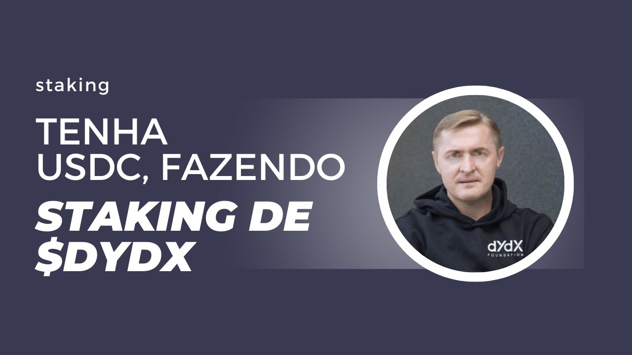 Faça o stake de DYDX para receber recompensas em USDC - YouTube