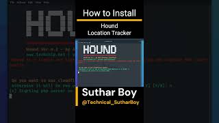How to Install HOUND in Kali Linux | Location and Device Information gather | #shorts