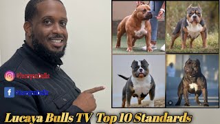 My Top 10 Standard American Bullies (No old school dogs)