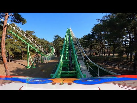 コースター 4K60P】国営ひたち海浜公園 林間ジェットコースター / Forest