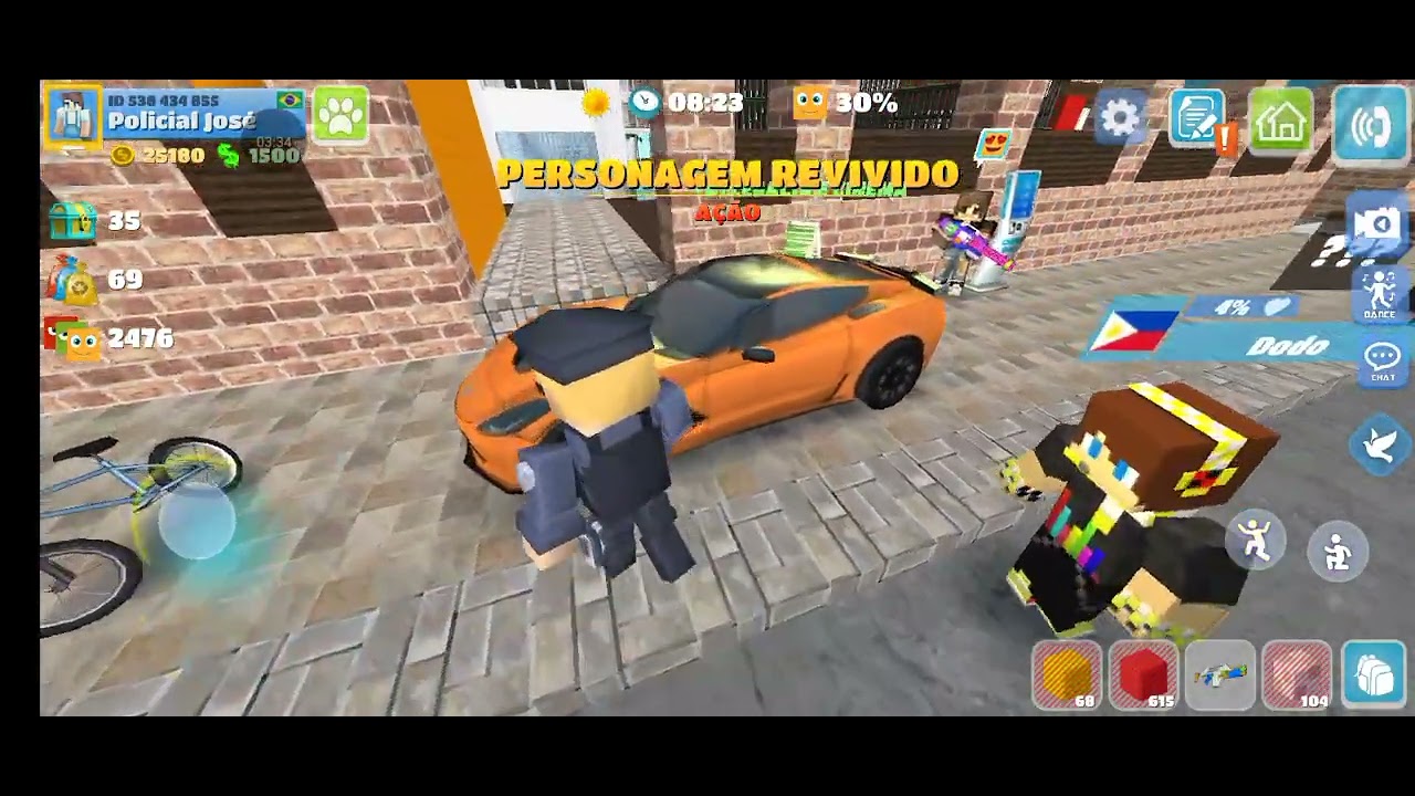 Como é uma vida de policia e ladrão (Party Craft)